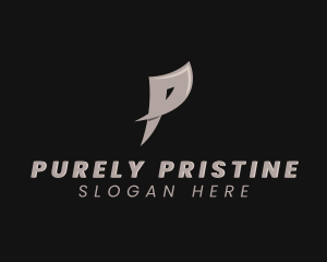 Freight Delivery Logistics Letter P logo design