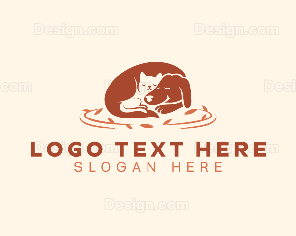 Cat Dog Animal Logo