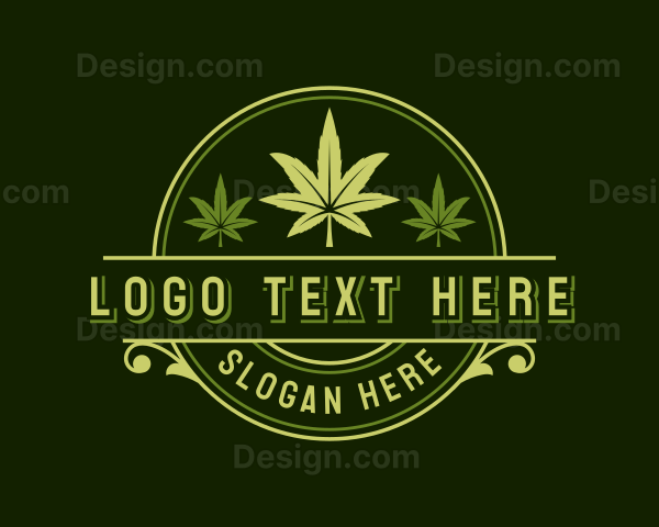 Cannabis Leaf Marijuana Logo