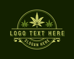 Cannabis Leaf Marijuana logo