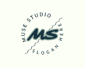 Retro Artist Studio logo design