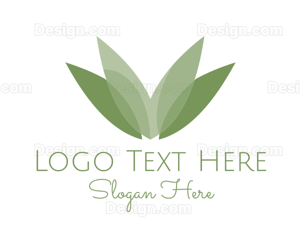 Green Nature Leaves Logo