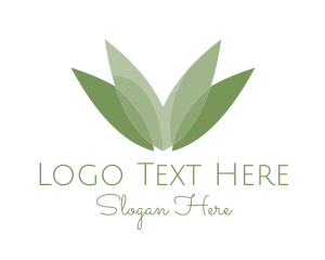 Green Nature Leaves logo