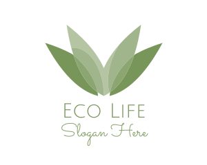 Green Nature Leaves logo design