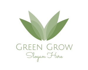 Green Nature Leaves logo design