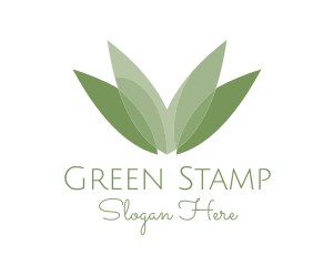 Green Nature Leaves logo design