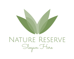 Green Nature Leaves logo design