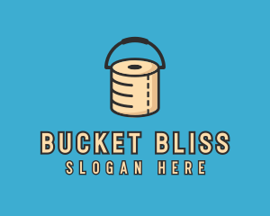 Toilet Paper Bucket logo design