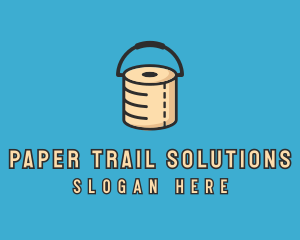 Toilet Paper Bucket logo design