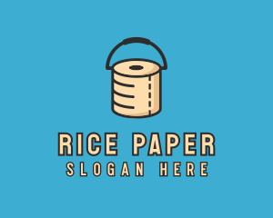 Toilet Paper Bucket logo design