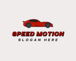 Red Sports Car logo design