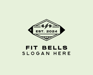 Fitness Barbell Gym logo design