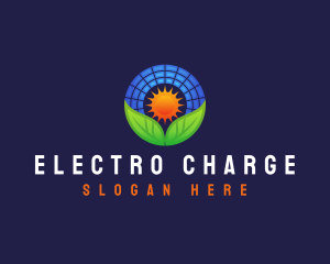 Solar Panel Electricity logo design