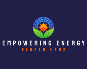 Solar Panel Electricity logo design