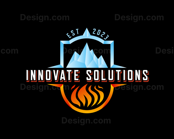 Cooling Ice Fire Logo