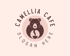 Cup Bear Cafe logo design