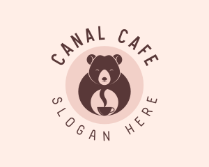 Cup Bear Cafe logo design