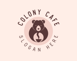 Cup Bear Cafe logo design