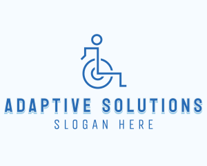 Disability Paralympic Wheelchair logo design