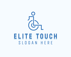 Disability Paralympic Wheelchair logo design