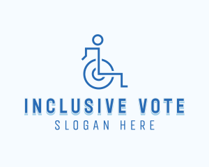 Disability Paralympic Wheelchair logo design