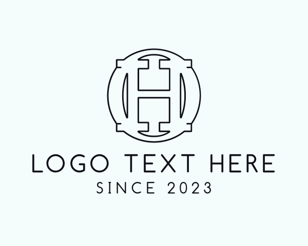 Letter Ho logo example 3
