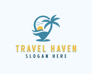 Tropical Vacation Destination logo