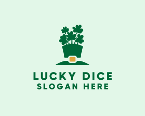 Leprechaun Clover Hat  logo design