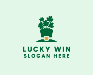 Leprechaun Clover Hat  logo design