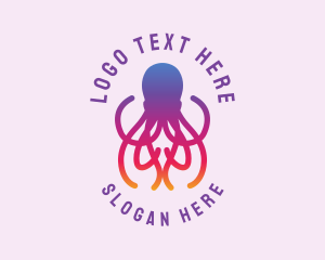 Octopus Tentacle Sea Creature logo
