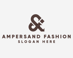 Bronze Ampersand Ligature logo design