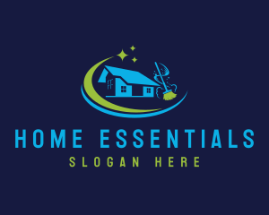 Household Cleaning Broom logo