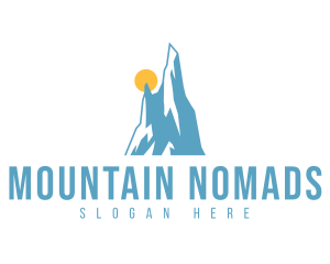 Nature Mountain Peak logo design