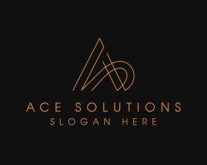 Minimalist Letter A Company logo design