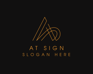 Minimalist Letter A Company logo design