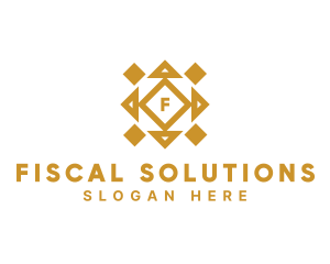 Golden Diamond Tile logo design