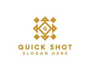 Golden Diamond Tile logo design