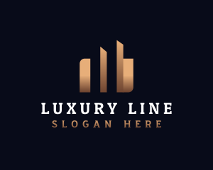 Luxury Building Real Estate logo design