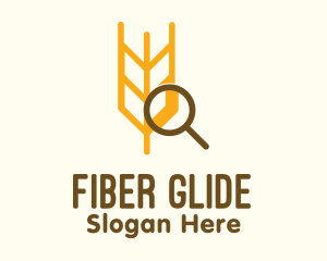 Wheat Magnifying Glass logo design