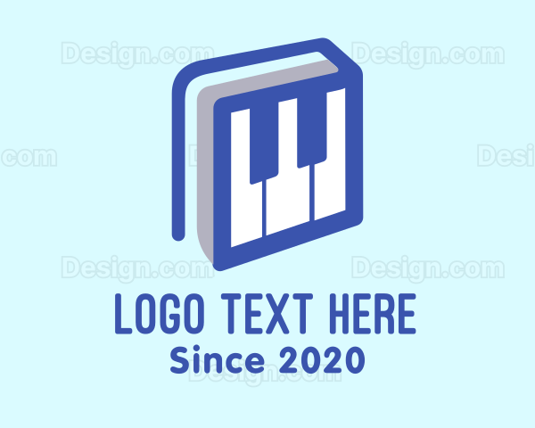 Piano Book Music School Logo