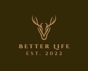 Wild Deer Horns logo design