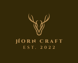 Wild Deer Horns logo design