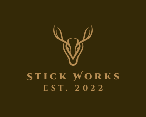 Wild Deer Horns logo design