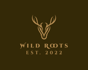 Wild Deer Horns logo design