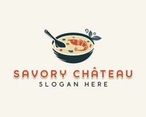 Culinary Prawn Soup logo design