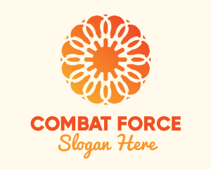 Orange Solar Flower logo