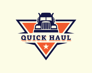 Logistics Truck Delivery logo design