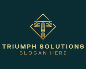 Premium Luxury Letter T logo design