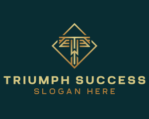 Premium Luxury Letter T logo design