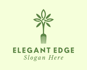 Vegan Fork Restaurant logo design